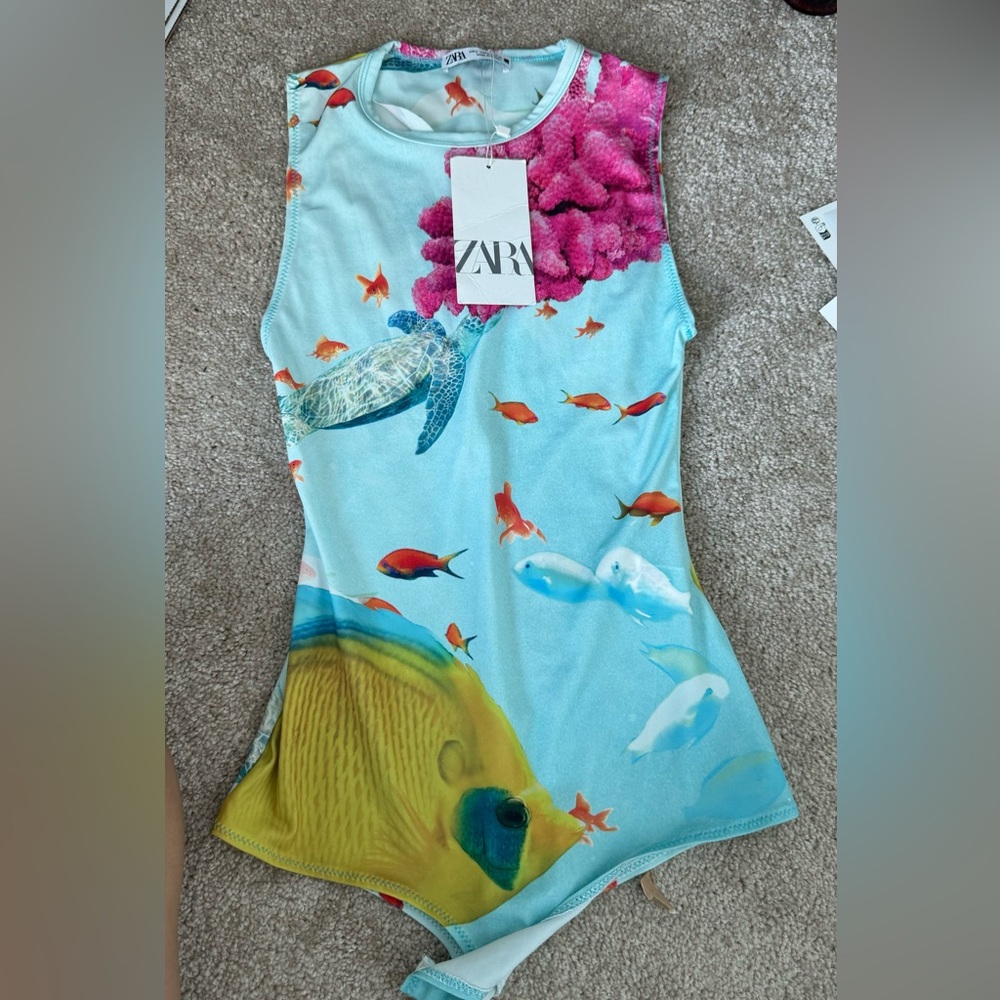 Zara limited edition printed bodysuit - Picture 3 of 3